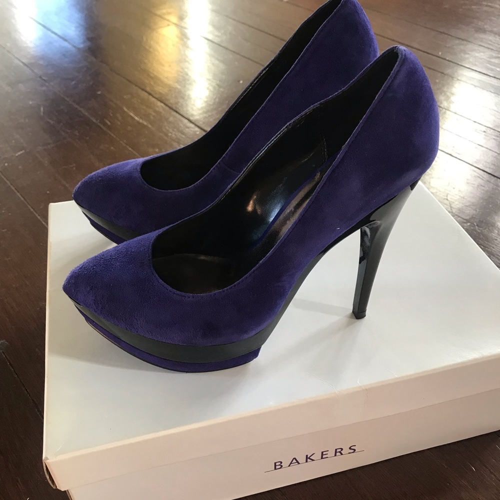 Bakers | Blue Suede Heels